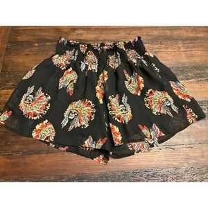 Turquoise Haven Native Print Shorts, Women's size XL